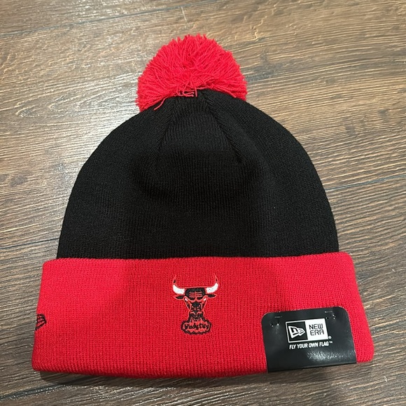 New Era Chicago Bulls Pom Beanie with Pins / Button up Chilbulhc team Unisex - Picture 4 of 7
